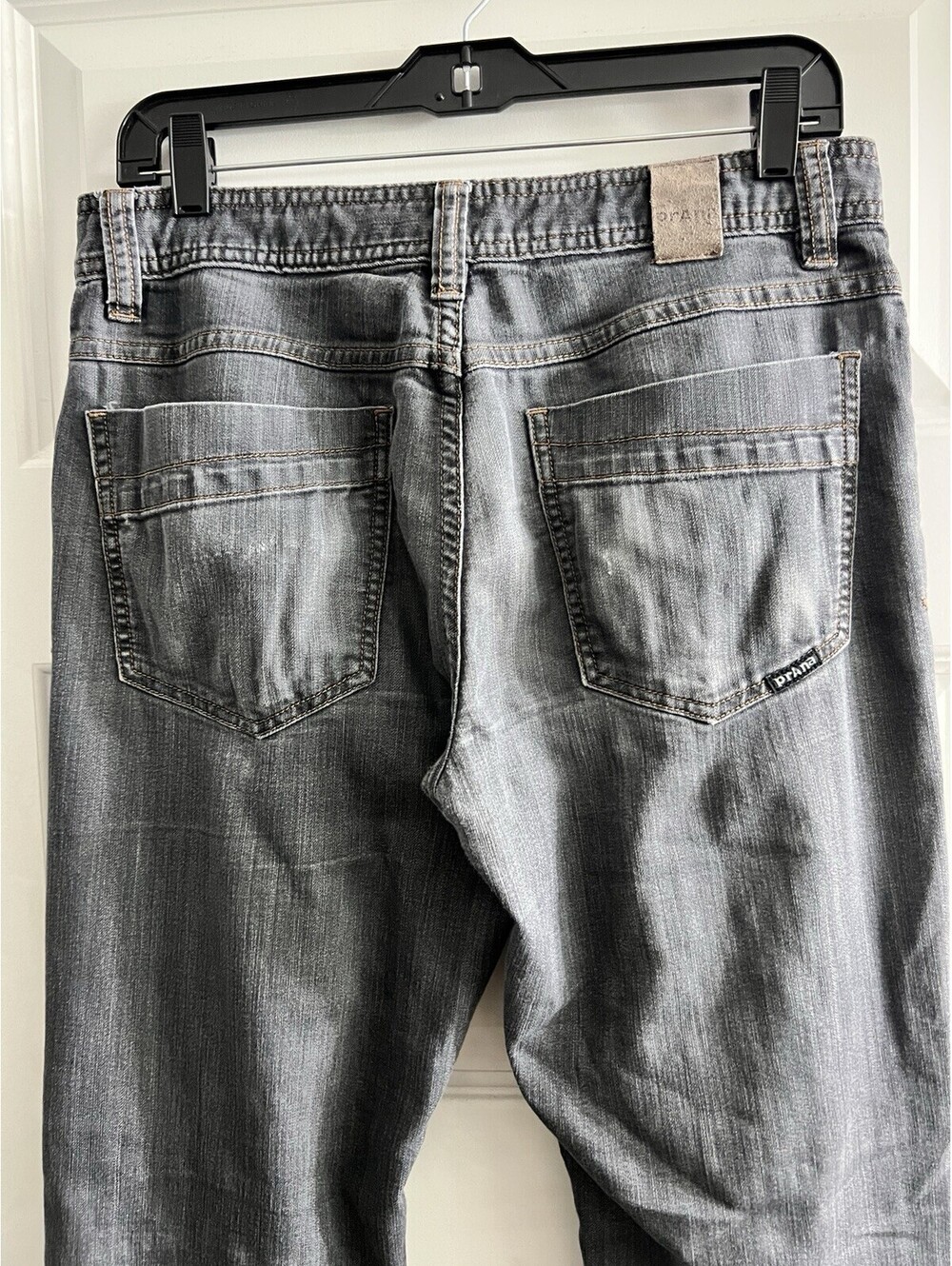 PrAna Jeans Men’s 30x30 Dark Wash Gray Slim Fit Breathe Denim - Picture 5 of 9